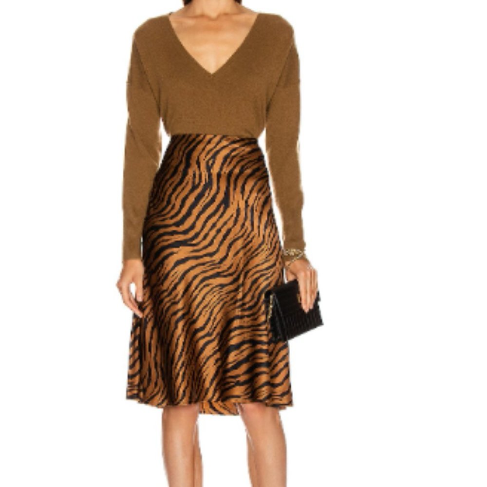 NILI LOTAN Lane Tiger Skirt Size Sz 4